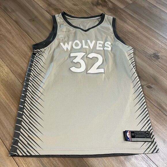 NBA Timberwolves Anthony Towns‎ Grey Jersey Men XL Bin O-38 - Picture 1 of 4